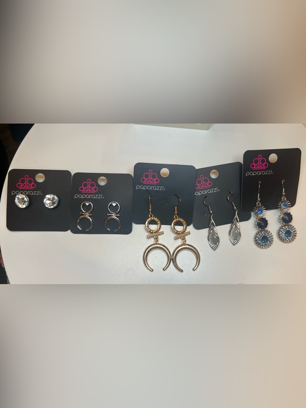 Lot of 5 Paparazzi Earrings in various styles Lot A044